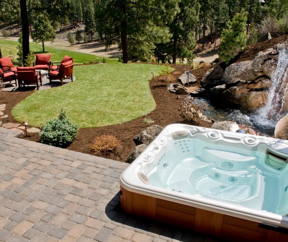 Some thoughts and tips to consider when incorporating an above-ground hot tub into your backyard landscape design.