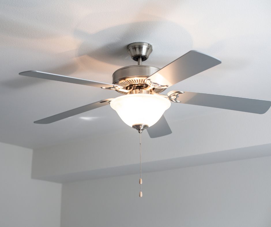 Our guide to the ceiling fan makeover - Turn that tired old fan into a fashionable centerpiece of your decor on a budget!