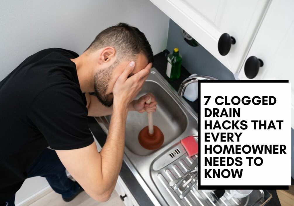 Dealing with a clogged drain can be frustrating, but there are several hacks that every homeowner can use to unclog their drains.