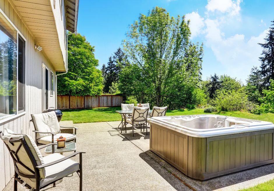 Some thoughts and tips to consider when incorporating an above-ground hot tub into your backyard landscape design.