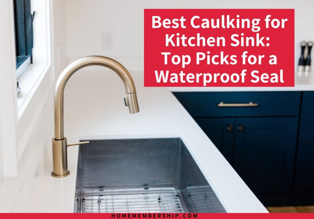 Choosing the right caulk for a kitchen sink is crucial in ensuring that the sink is properly sealed and protected from leaks and water damage