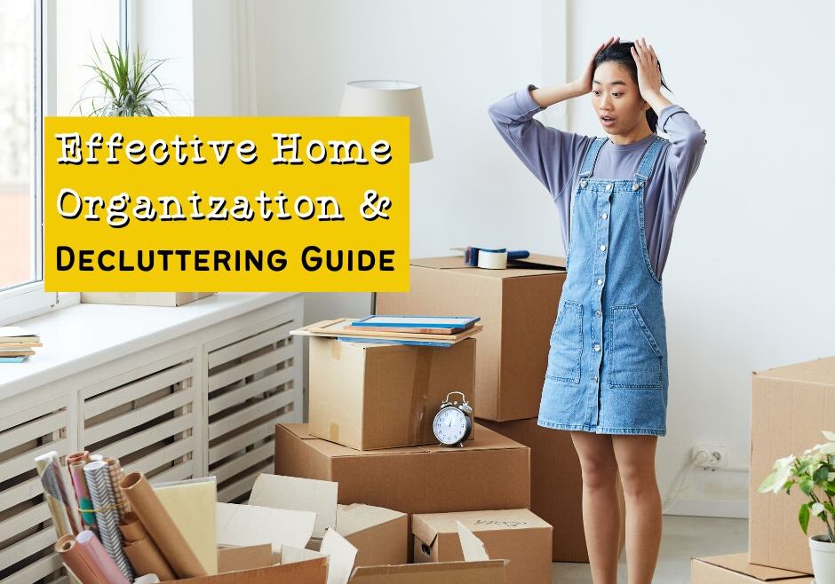 Check out this easy Home Organization and Decluttering Guide to optimize space and keep your home tidy year-round.